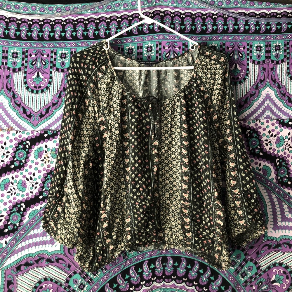 Paisley print top